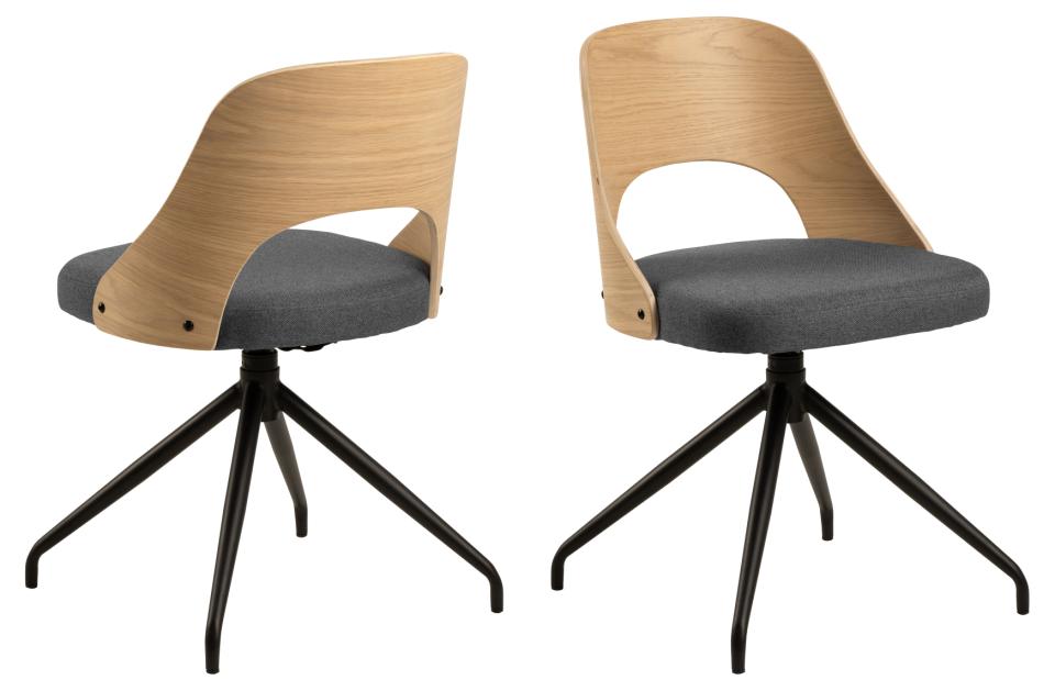 Chaise 'Yngsjö' - Gris/Nature