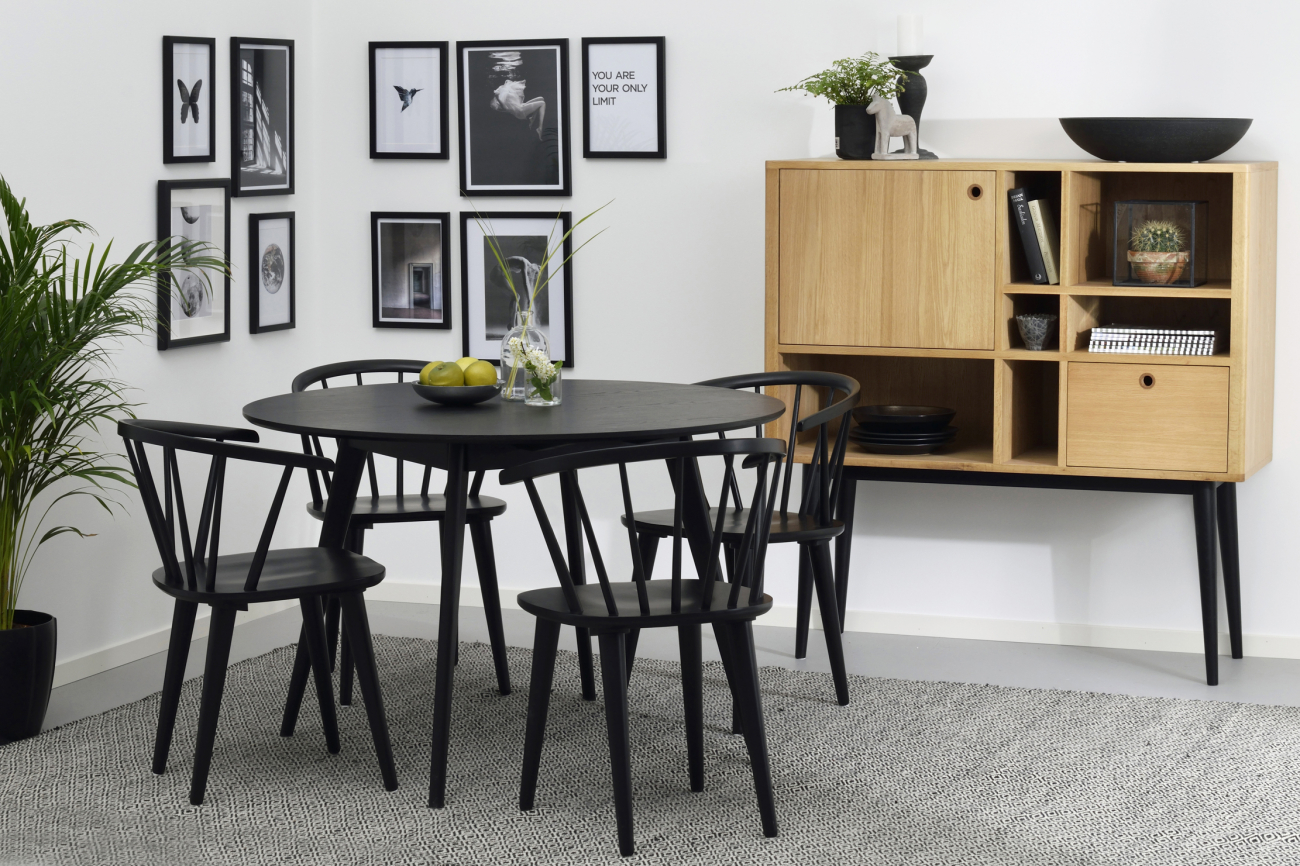 Chaise 'Carmen' - Noir