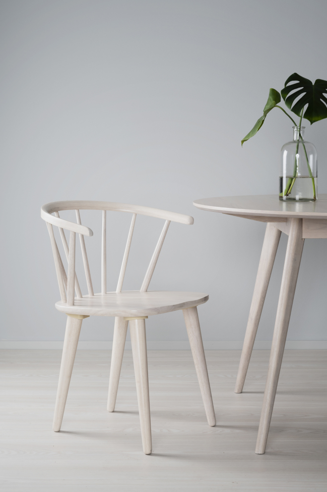 Chaise 'Carmen' - Blanc pigmenté