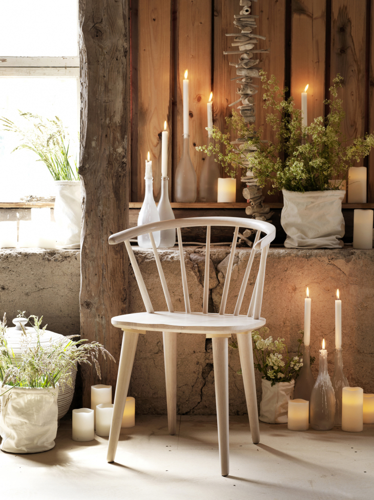 Chaise 'Carmen' - Blanc pigmenté