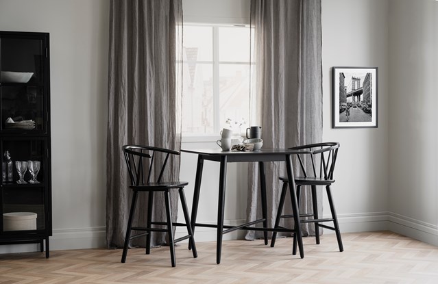 Tabouret 'Carmen' - Noir