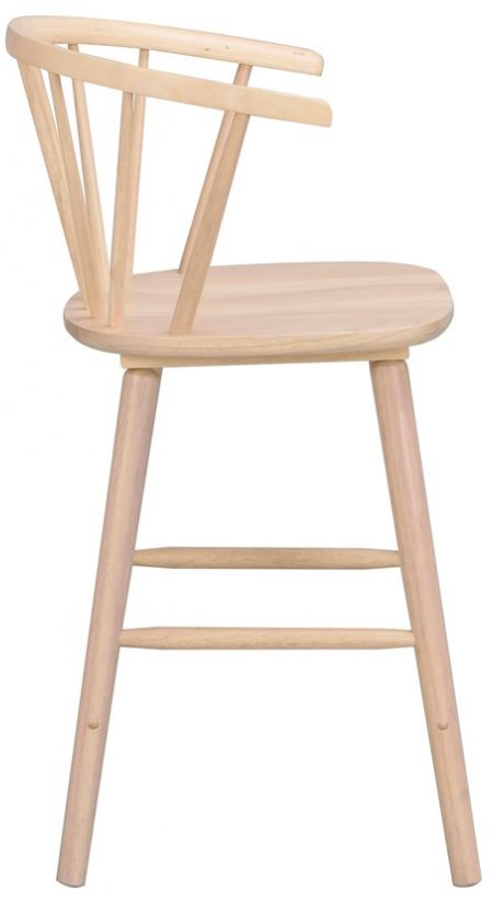 Tabouret 'Carmen' - Nature/Blanc