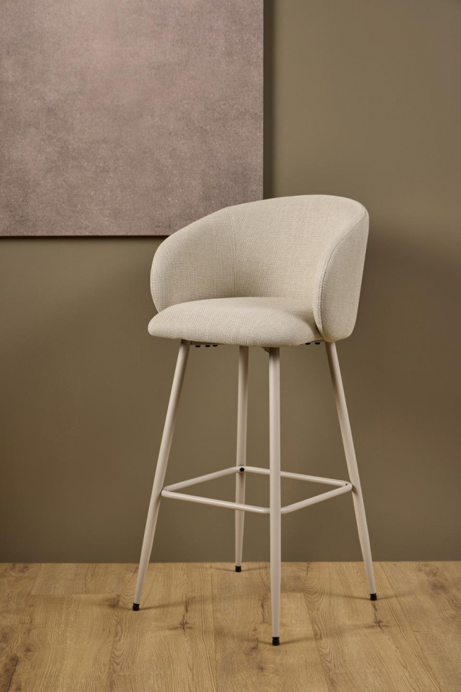 Tabouret 'Eleanor' - Gris clair