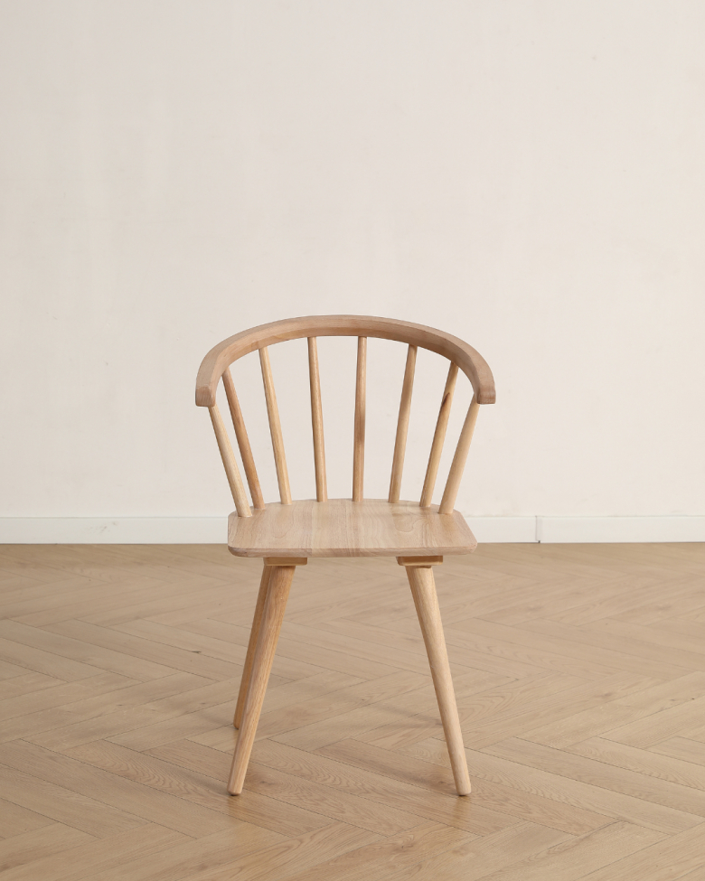 Chaise 'Astrid '- Blanc pigmenté