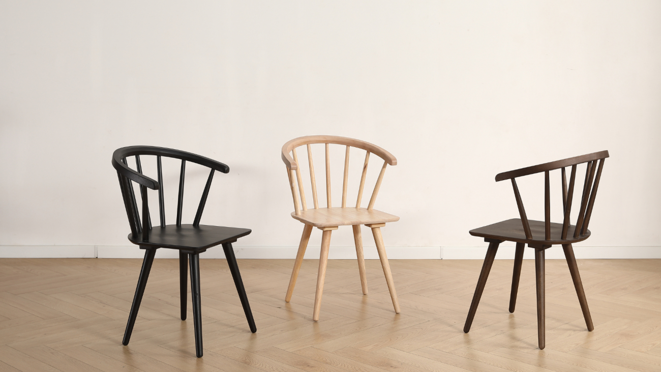 Chaise 'Astrid '- Blanc pigmenté