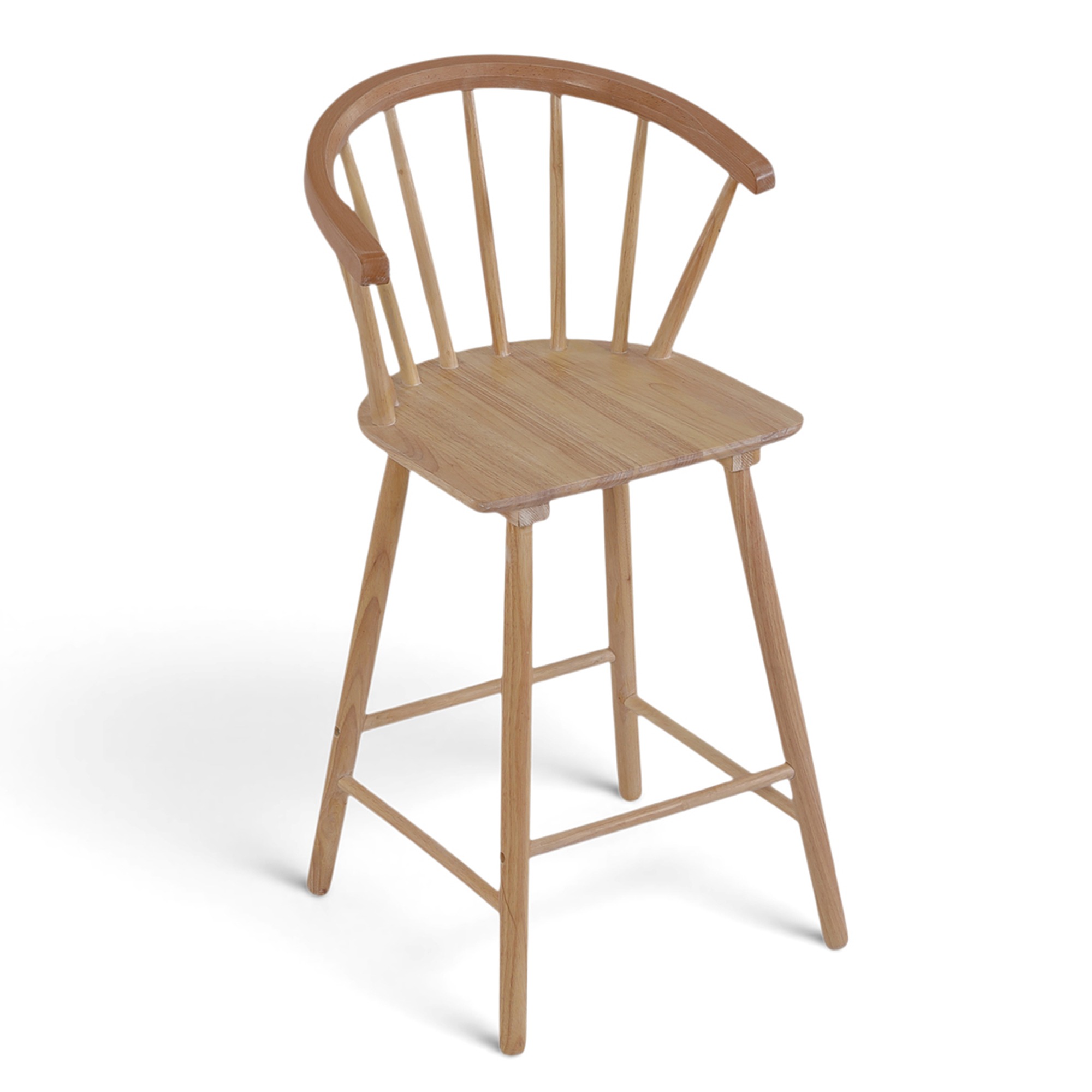 Tabouret de bar 'Astrid' - Pigmenté blanc