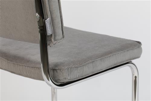 Chaise 'Ridge Rib' - Gris Clair