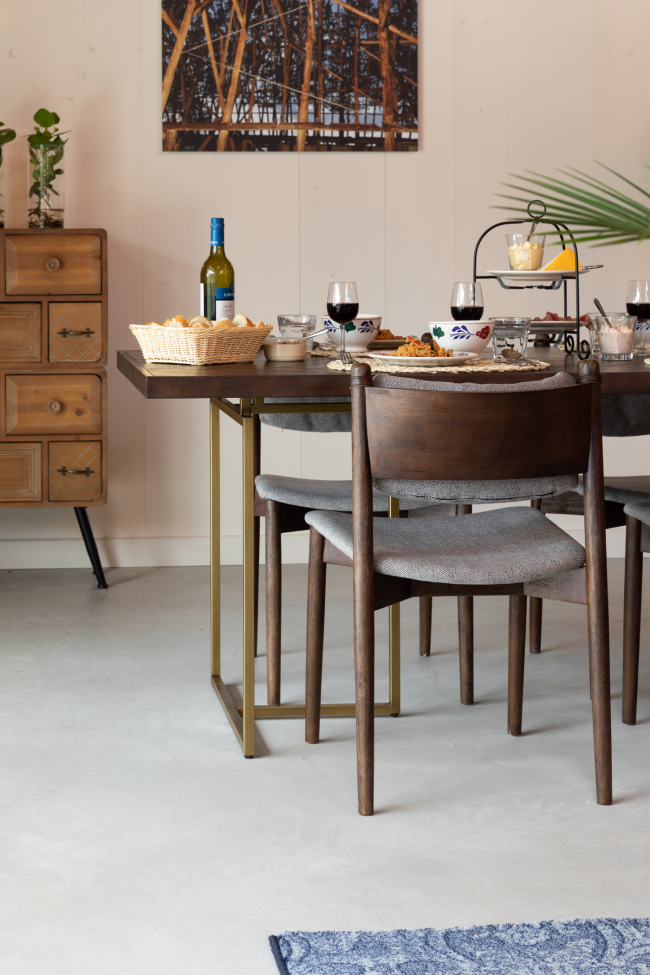 Chaise 'Torrance' - Beige/Marron