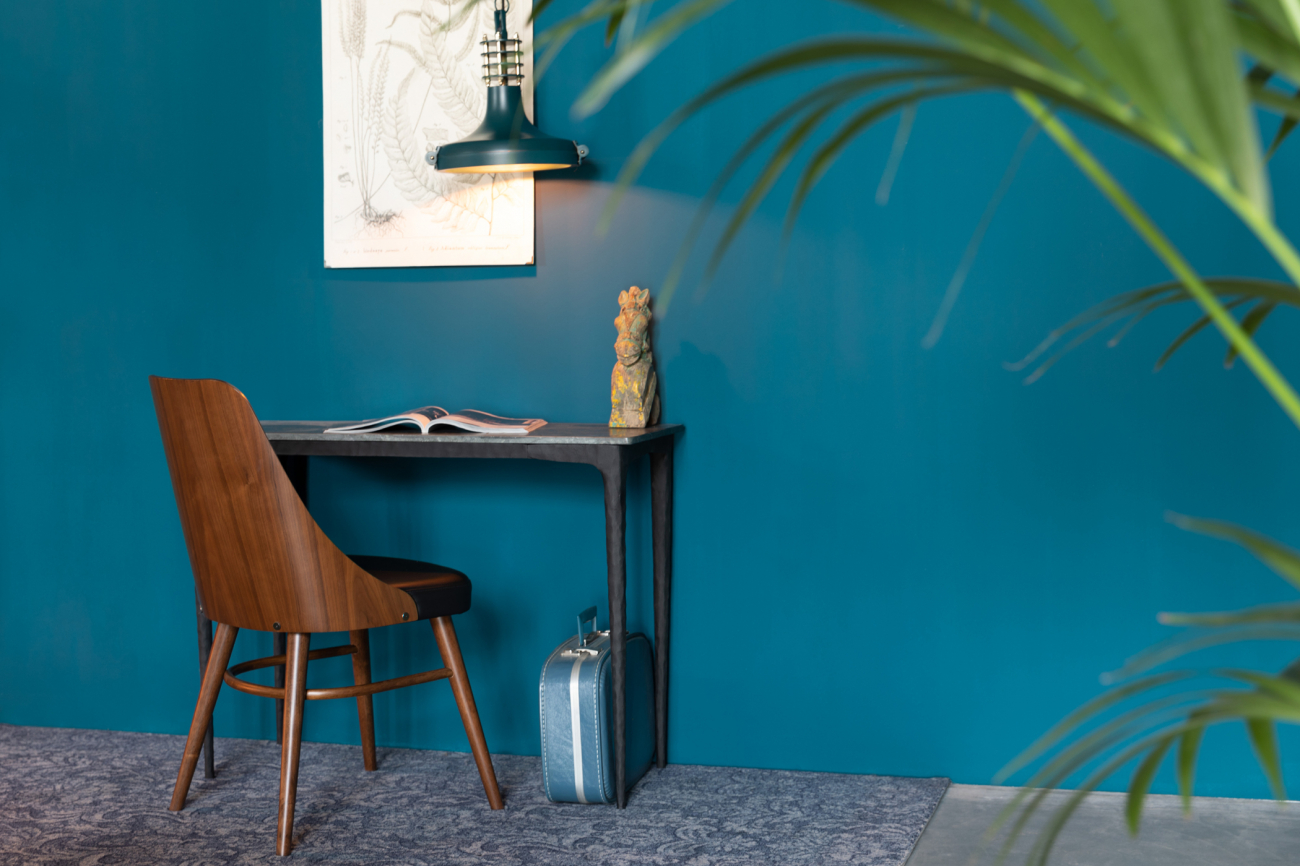 Chaise 'Chaya' - Noir/Noyer