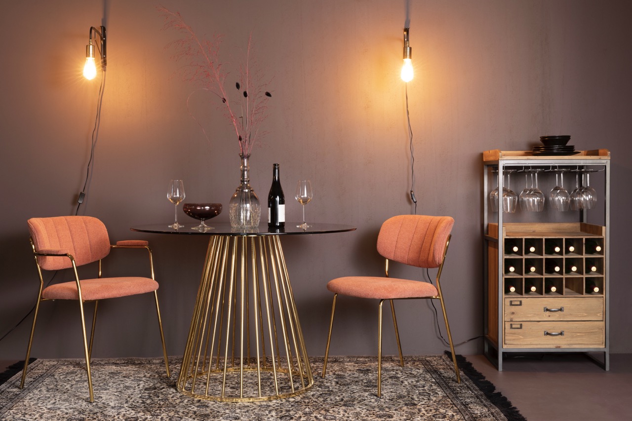 Chaise 'Jolien' - Rose/Or