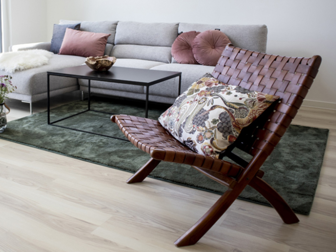 Chaise 'Perugia' - Brun