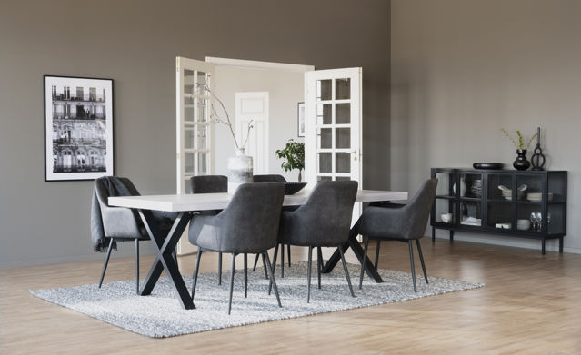 Fauteuil 'Reily' - Gris foncé