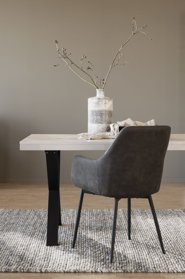 Fauteuil 'Reily' - Gris foncé