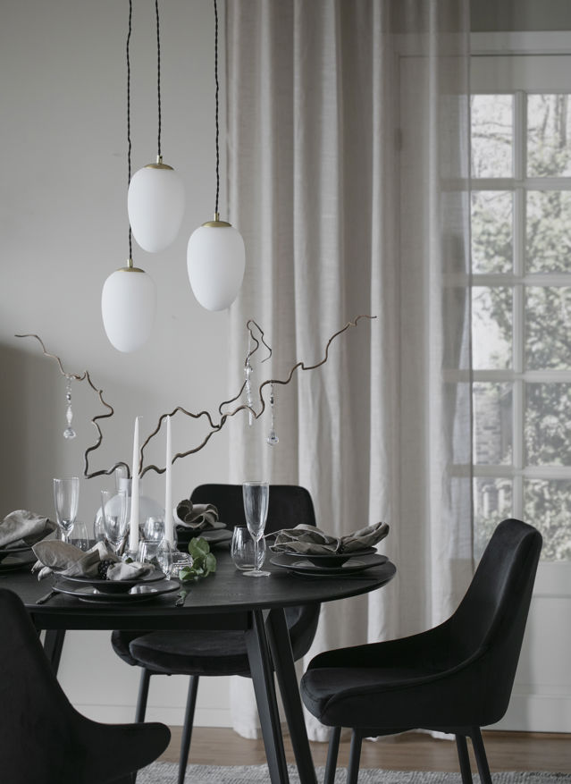 Chaise 'Sierra' - Velours noir