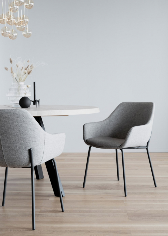 Chaise 'Haley' - Gris