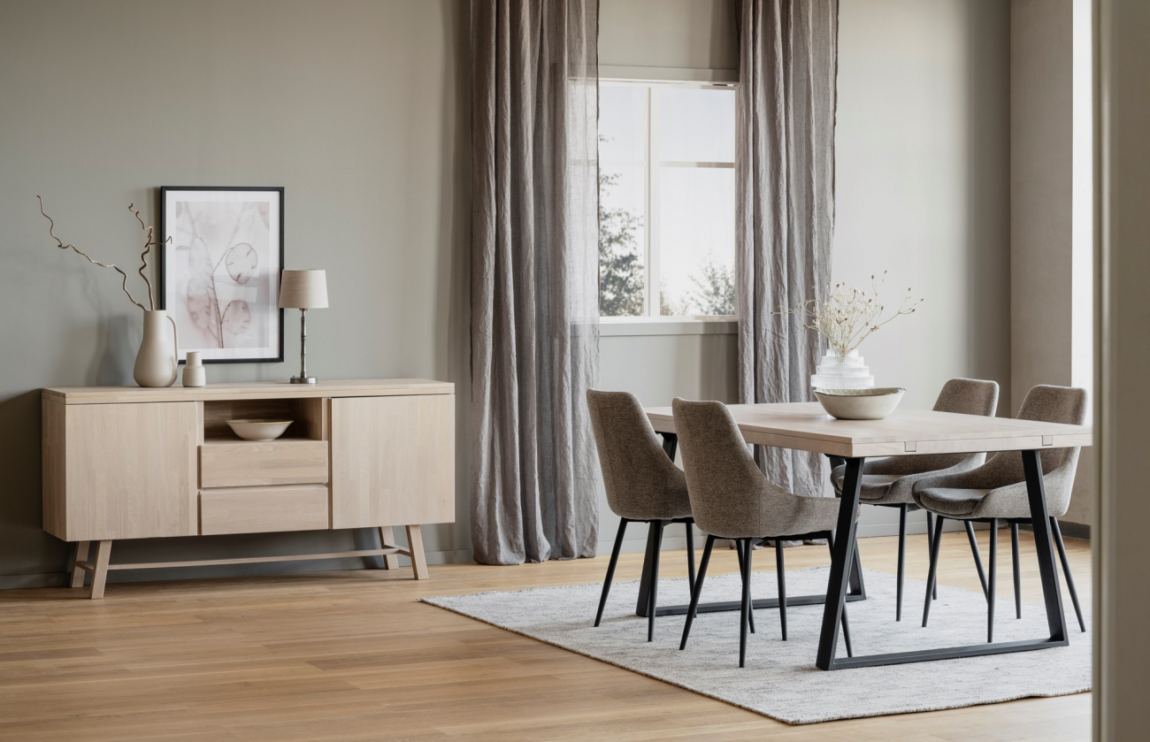 Chaise 'Sierra' - Beige/noir