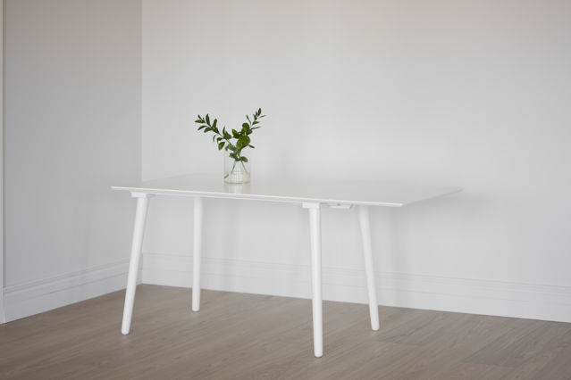 Table à manger 'Lotta' 120x80cm - Blanc