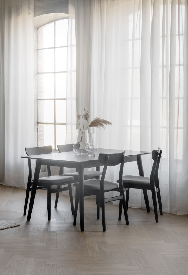 Table à manger 'Lotta' 140x90cm - Noir