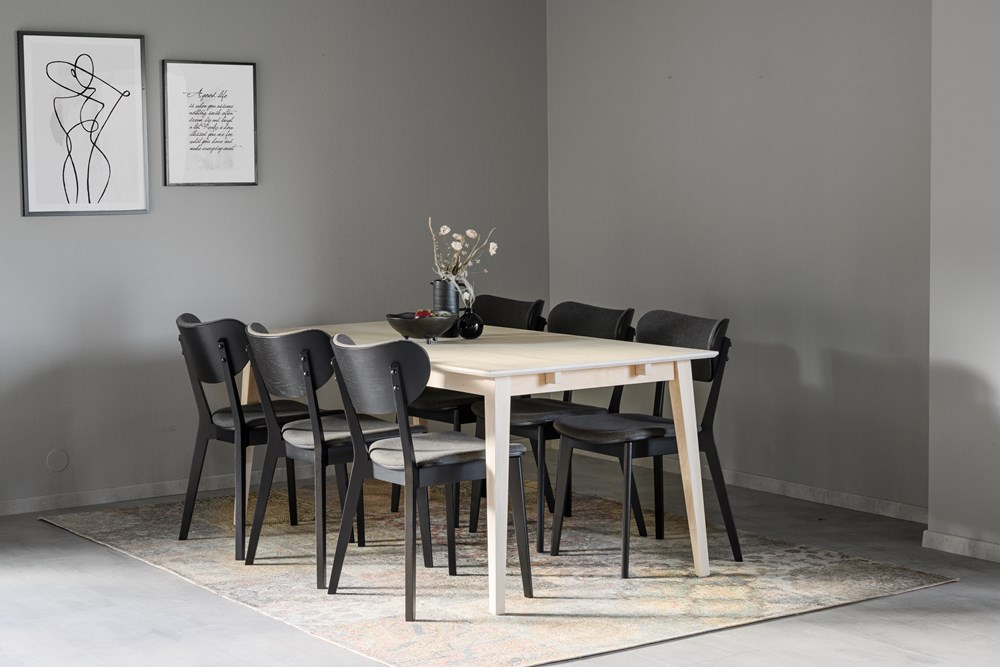 Chaise - 'Kato' - Noir/Gris