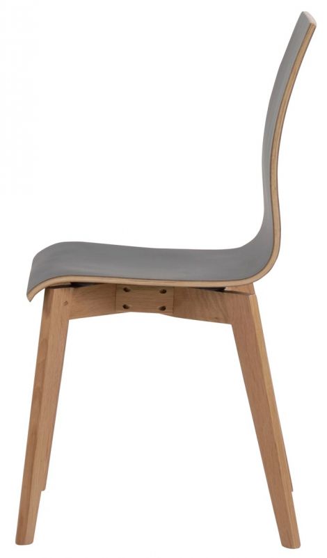 Chaise 'Gracy' - Noir/Chêne