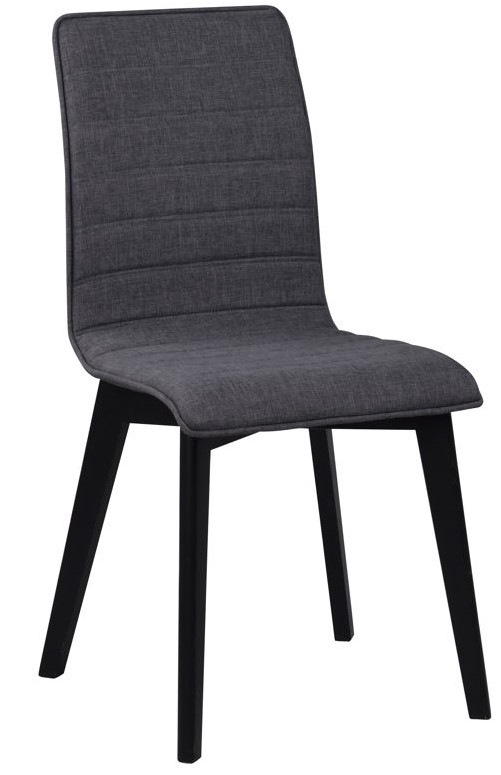 Chaise 'Gracy' - Gris foncé/Noir
