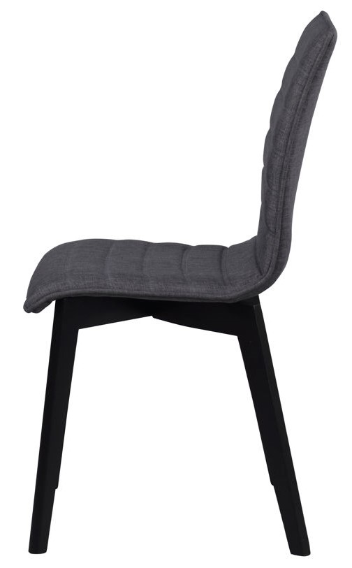 Chaise 'Gracy' - Gris foncé/Noir