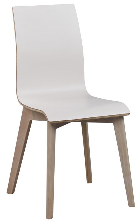 Chaise 'Gracy' - Blanc/Blanc pigmenté