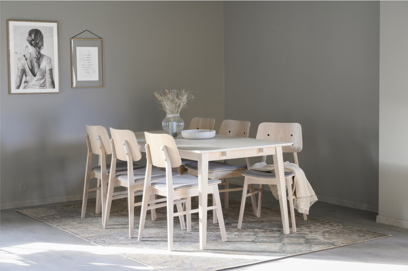 Table à manger 'Filippa' 180x90cm - Naturel