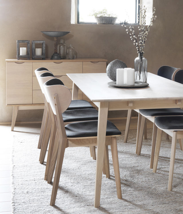 Buffet 'Filippa' 122x85cm - Chêne/Blanchi