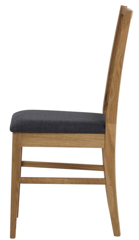 Chaise 'Filippa' - Chêne/Gris