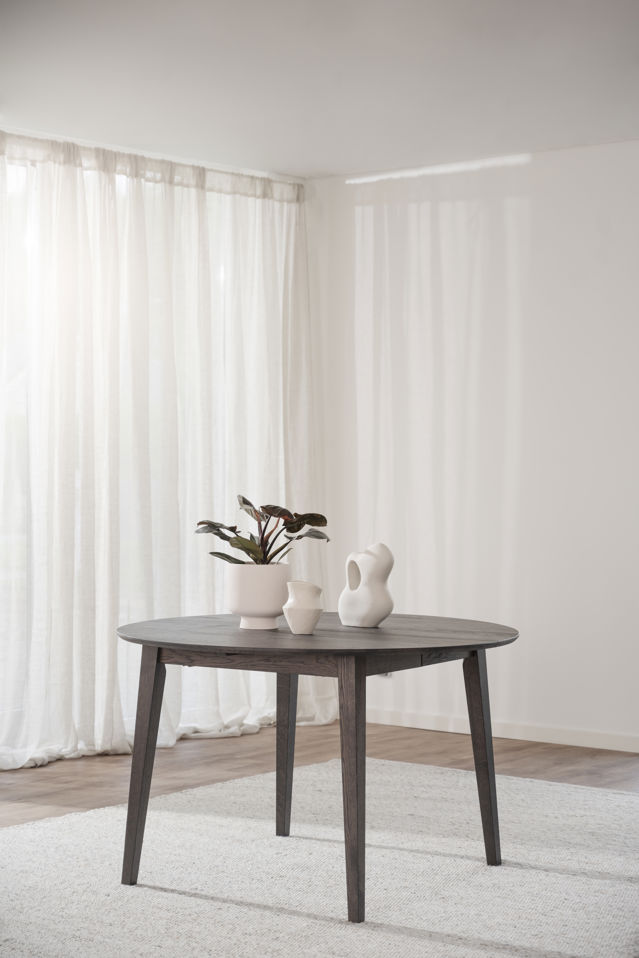 Table à manger 'Filippa' Ronde 120cm - Brun foncé