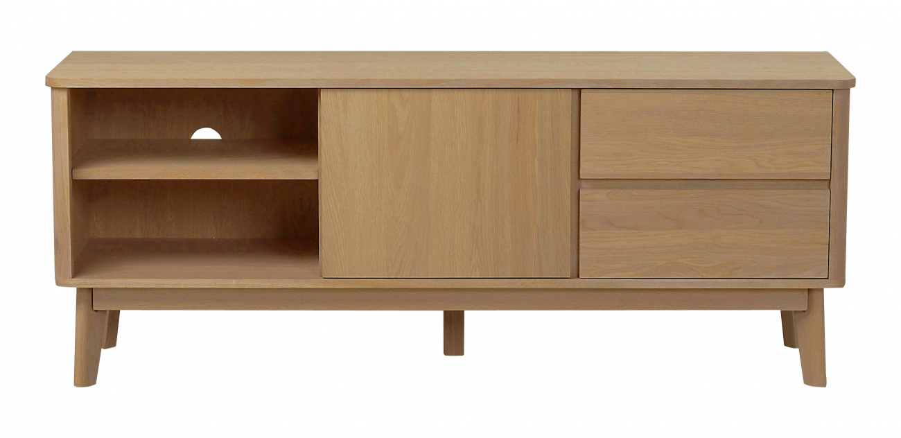 Meuble TV 'Yumi' 152x42cm - Chêne