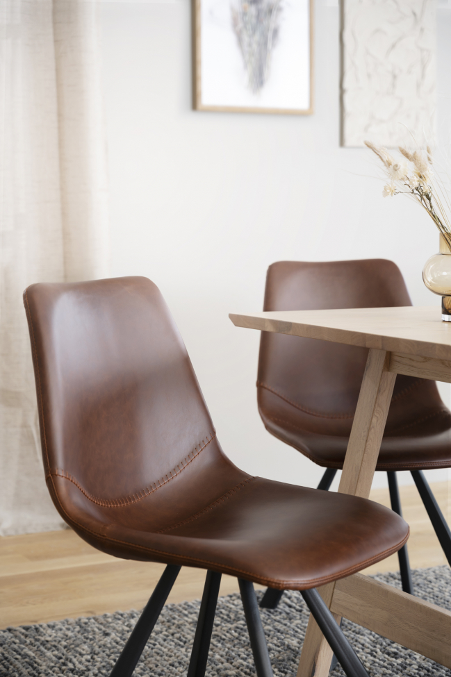 Chaise 'Auburn' - Brun/Noir