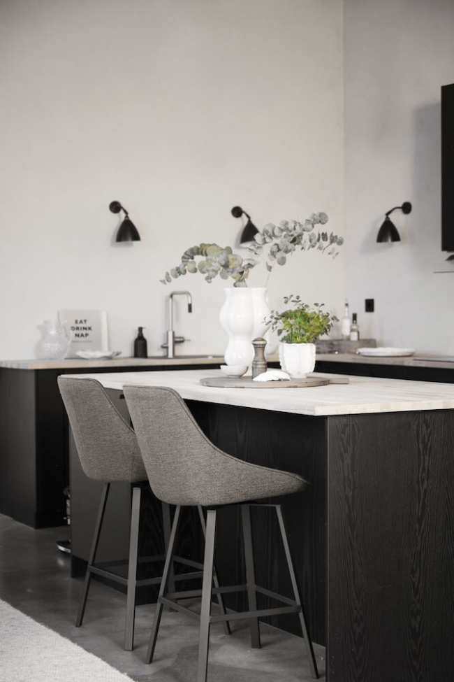 Tabouret 'Alison' - Beige foncé