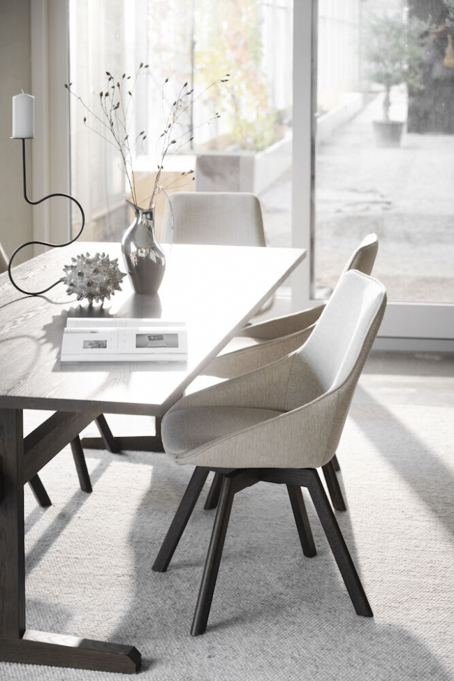 Chaise 'Alison' - Brun/Beige