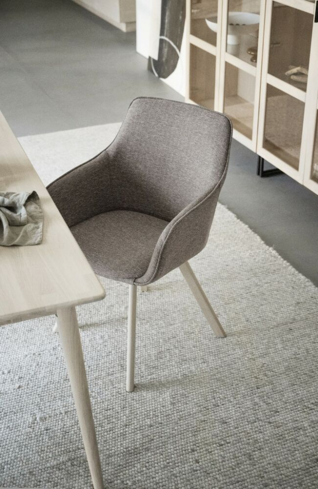 Fauteuil 'Alison' - Pigmenté blanc