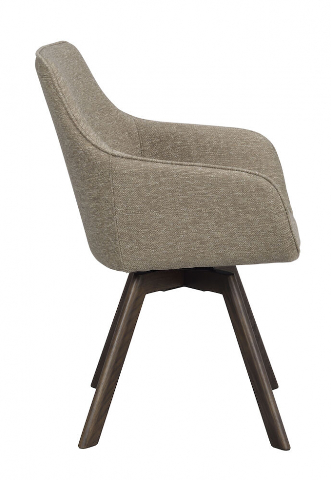 Fauteuil 'Alison' - Beige foncé