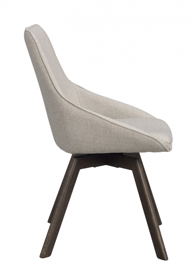 Chaise 'Alison' - Beige/brun