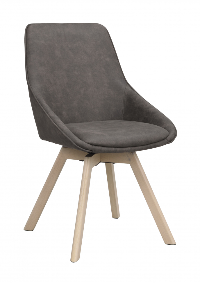 Chaise 'Alison' - Mörrå/blanc pigmenté