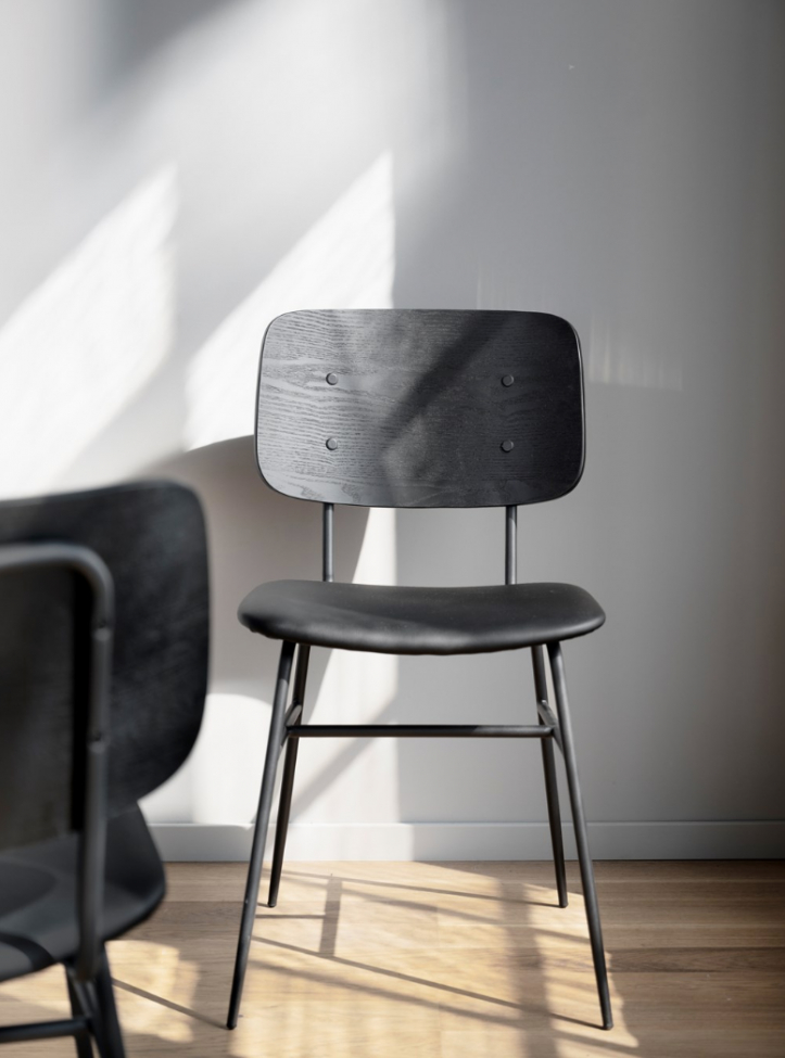 Chaise 'Brent' - Noir