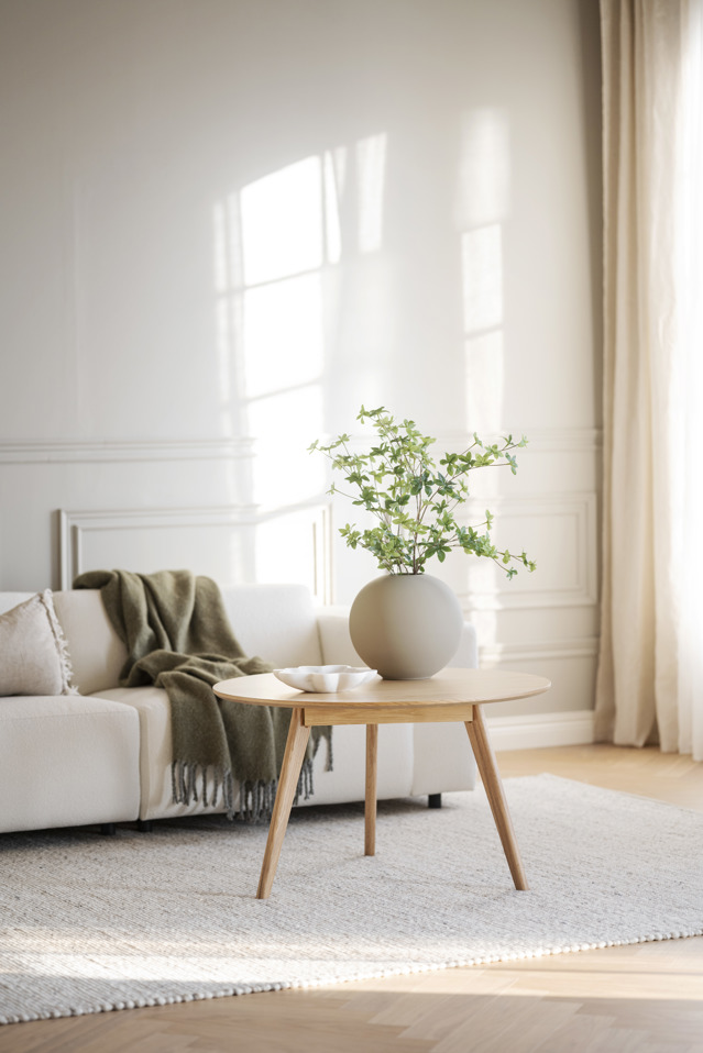 Table basse 'Yumi' ronde 90cm - Chêne