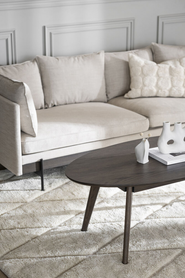 Table basse 'Yumi' 130x65cm - Brun