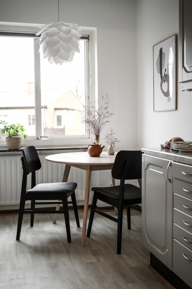 Table à manger 'Yumi' Ronde 115cm - Blanchi