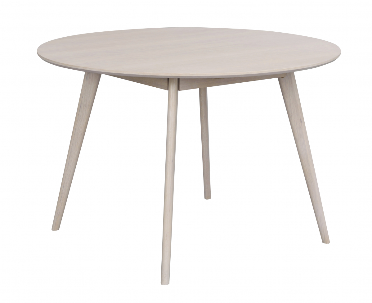 Table à manger 'Yumi' Ronde 115cm - Blanchi