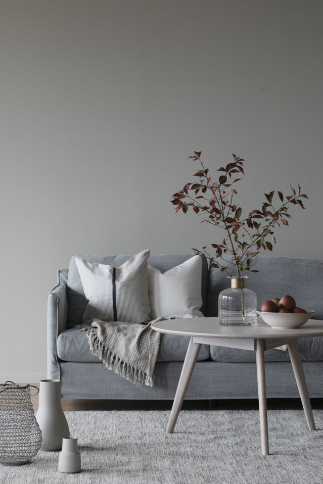 Table basse 'Yumi' Ronde 90cm - Chêne blanchi