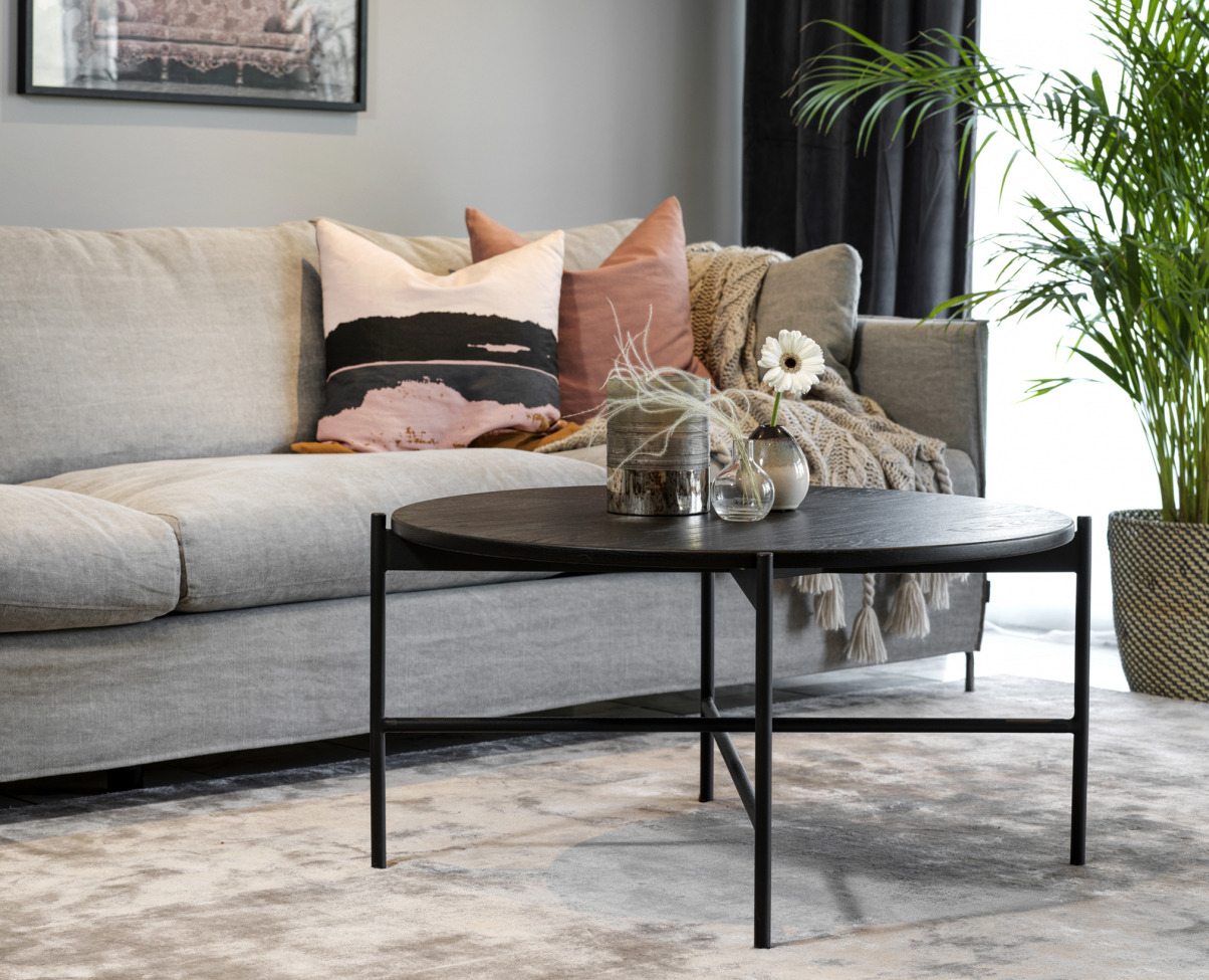 Table basse 'Skye' Ronde 89cm - Noir