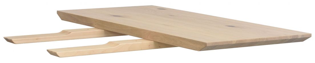 Plateau d'extension 'Melville' 50x95cm - Chêne blanchi