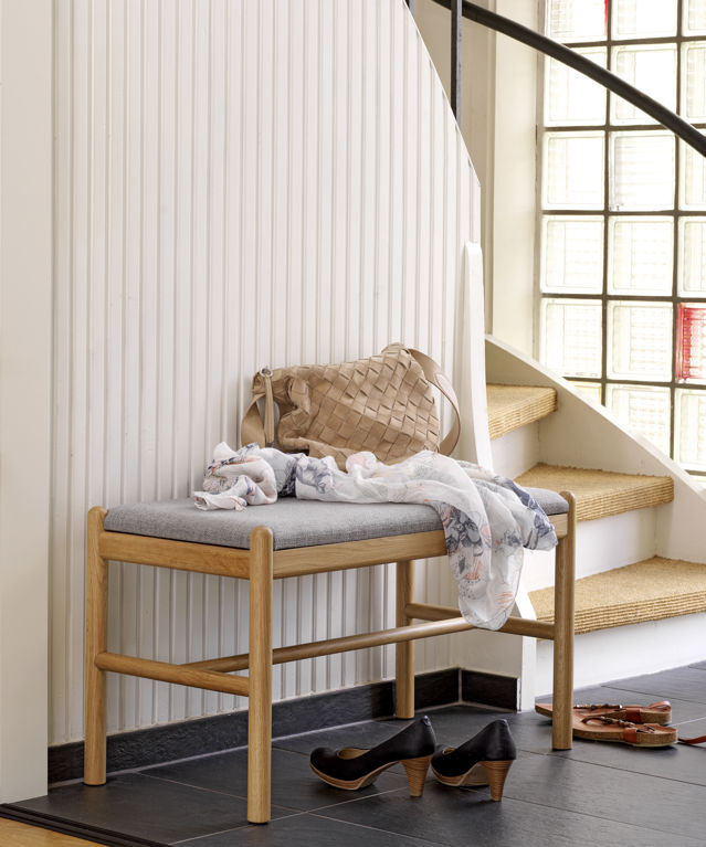 Banc 'Milford' - Chêne/Gris