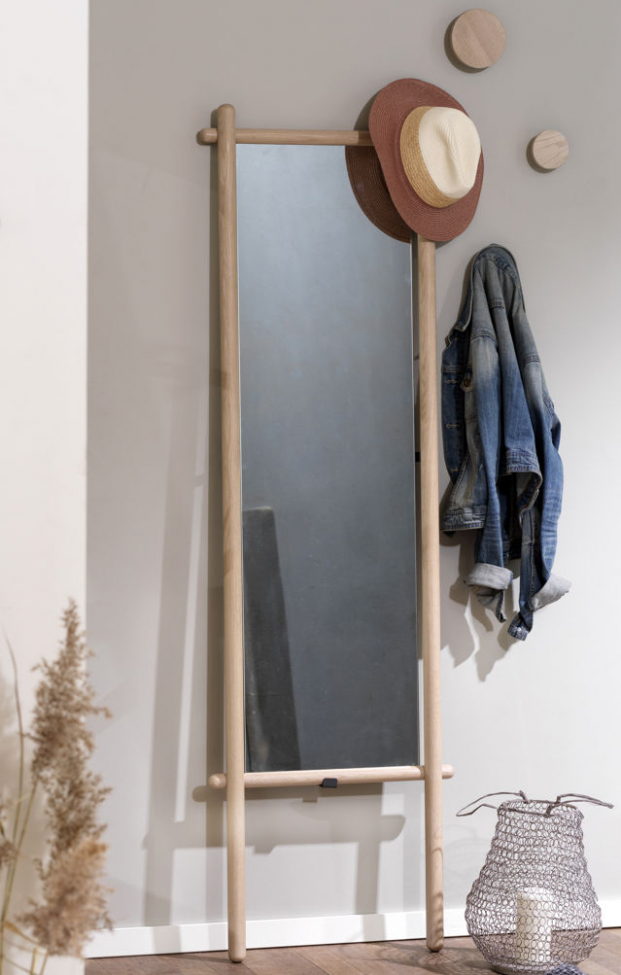 Bouton mural 'Milford' 12cm - Blanchi