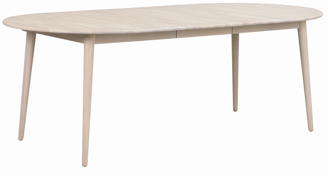 Table à manger 'Tyler' Ovale 170x105cm - Chêne blanchi